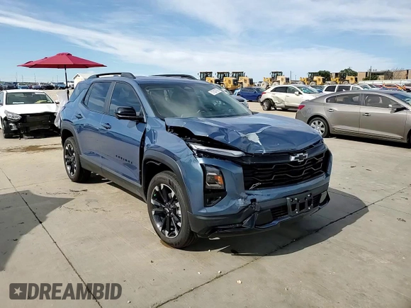 2025 Chevrolet Equinox FWD RS with VIN 3GNAXLEG9SL275130, listed as a Copart auction lot 57828795 with 2,277 mi miles and Salvage title. Bid and sale history available at DreamBid. Image 14.