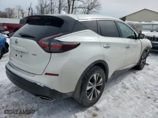 2019 Nissan Murano S with VIN 5N1AZ2MS7KN164607, listed as a Copart auction lot 46956565 with 153,241 mi miles and Salvage Title. Bid and sale history available at carsss.com. Image 3.