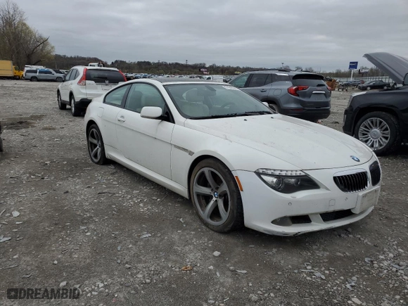 2009 BMW 6 Series 650i with VIN WBAEA53559CV92222, listed as a Copart auction lot 51068655 with 0 mi miles and Clean Title. Bid and sale history available at carsss.com. Image 4.