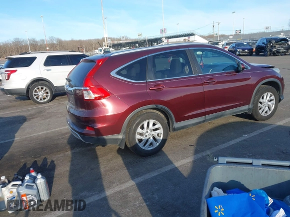 2015 Honda CR-V EX-L with VIN 2HKRM3H77FH548667, listed as a IAAI auction lot 41468394 with 212,375 mi miles. Bid and sale history available at carsss.com. Image 4.