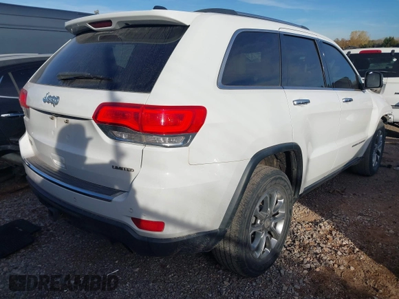2015 Jeep Grand Cherokee Limited with VIN 1C4RJEBG8FC822774, listed as a IAAI auction lot 40939140 with 146,609 mi miles. Bid and sale history available at carsss.com. Image 4.