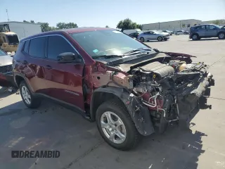 2022 Jeep Compass Sport z VIN 3C4NJDAB7NT213998, wystawiony jako Copart lot #61792785 z przebiegiem 63 690 mil mil oraz Szkoda całkowita • Salvage title. Historia ofert i sprzedaży dostępna na DreamBid. Obrazek 4.
