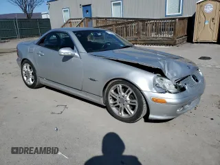 2004 Mercedes-Benz SLK-Class with VIN WDBKK65F74F300543, listed as a Copart auction lot 47282445 with 66,522 mi miles and Salvage Title. Bid and sale history available at carsss.com. Image 4.