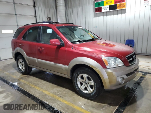 2004 Kia Sorento LX with VIN KNDJC733745212039, listed as a Copart auction lot 52419985 with 94,279 mi miles and Salvage Title. Bid and sale history available at carsss.com. Image 4.