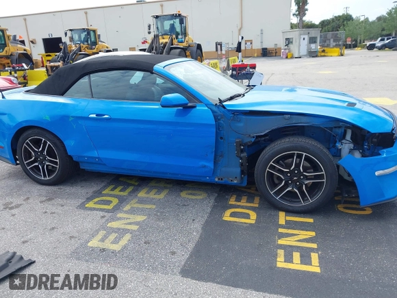 2022 Ford Mustang EcoBoost with VIN 1FATP8UH7N5124791, listed as a IAAI auction lot 41810238 with 57,185 mi miles. Bid and sale history available at carsss.com. Image 6.