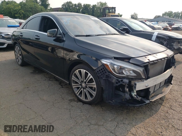 2017 Mercedes-Benz CLA with VIN WDDSJ4GB7HN404714, listed as a Copart auction lot 58991513 with 48,244 mi miles. Bid and sale history available at carsss.com. Image 4.