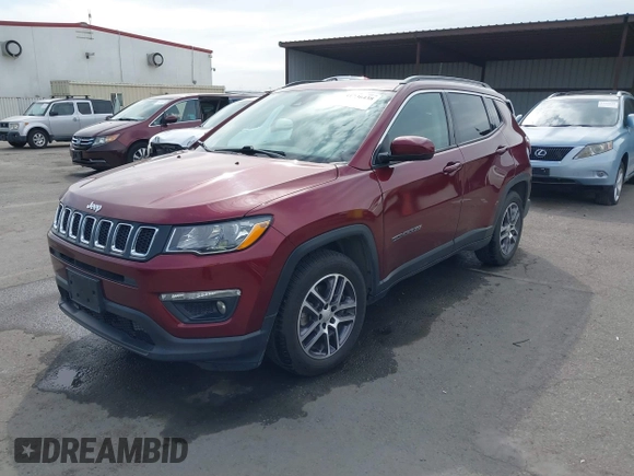 2020 Jeep Compass Latitude with VIN 3C4NJCBB3LT257809, listed as a IAAI auction lot 41736438 with 50,435 mi miles and . Bid and sale history available at DreamBid. Image 17.