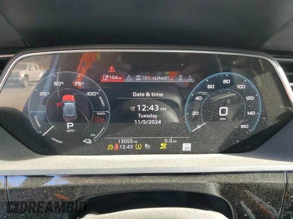 2020 Audi e-tron Sportback Premium Plus with VIN WA12ABGE4LB035209, listed as a Copart auction lot 78139704 with 13,055 mi miles and Salvage title. Bid and sale history available at DreamBid. Image 9.