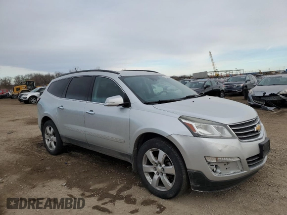 2016 Chevrolet Traverse LTZ with VIN 1GNKVJKDXGJ101509, listed as a Copart auction lot 46420915 with 184,787 mi miles and Salvage Title. Bid and sale history available at DreamBid. Image 4.