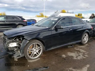 2016 Mercedes-Benz E-Class E 400 with VIN WDDHF6HB4GB188360, listed as a Copart auction lot 77592084 with 55,728 mi miles and Salvage Title. Bid and sale history available at carsss.com. Image 1.