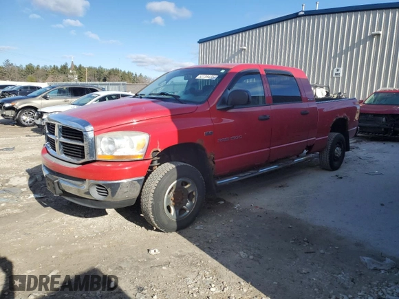2006 Dodge 1500 SLT with VIN 3D7KS19D96G146602, listed as a Copart auction lot 52739435 with 209,777 mi miles and Non Repairable. Bid and sale history available at carsss.com. Image 1.