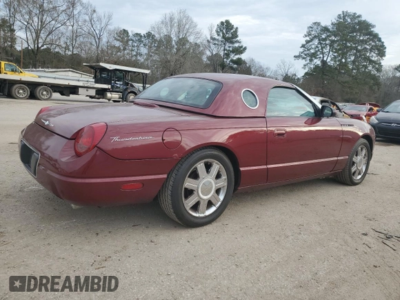 2004 Ford Thunderbird Deluxe z VIN 1FAHP60A94Y111945, wystawiony jako Copart lot #43871725 z przebiegiem Nie podano mil oraz Czysty tytuł • Clean title. Historia ofert i sprzedaży dostępna na DreamBid. Obrazek 3.