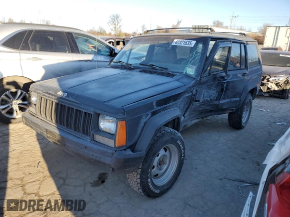 1996 Jeep Cherokee Sport with VIN 1J4FJ68S8TL244251, listed as a Copart auction lot 42321635 with 168,354 mi miles and Salvage Title. Bid and sale history available at carsss.com. Image 1.