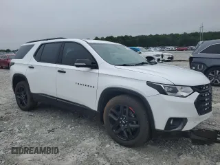 2020 Chevrolet Traverse Premier with VIN 1GNEVKKW8LJ305255, listed as a Copart auction lot 58295525 with 57,048 mi miles and Salvage title. Bid and sale history available at DreamBid. Image 4.
