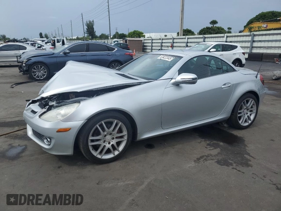 2009 Mercedes-Benz SLK 280 with VIN WDBWK54F89F192082, listed as a Copart auction lot 63422345 with 51,969 mi miles and Salvage title. Bid and sale history available at DreamBid. Image 1.