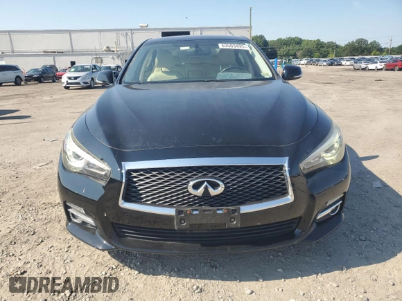 2015 Infiniti Q50 Premium with VIN JN1BV7AR7FM407060, listed as a Copart auction lot 63503495 with 81,897 mi miles and Clean title. Bid and sale history available at DreamBid. Image 5.