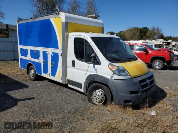 2014 Ram ProMaster z VIN 3C7WRVFG5EE115728, wystawiony jako Copart lot #72538714 z przebiegiem Nie podano mil oraz Szkoda całkowita • Salvage title. Historia ofert i sprzedaży dostępna na DreamBid. Obrazek 1.