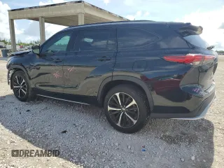 2022 Toyota Highlander XSE with VIN 5TDLZRAH3NS115126, listed as a Copart auction lot 62293825 with 59,189 mi miles and Salvage title. Bid and sale history available at DreamBid. Image 2.