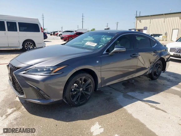 2023 Lexus ES with VIN 58AJZ1B10PU156374, listed as a Copart auction lot 52783495 with 21,416 mi miles and Salvage Title. Bid and sale history available at carsss.com. Image 1.