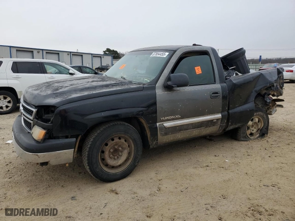 2007 Chevrolet Silverado 1500 Classic Work Truck with VIN 3GCEC14X67G149609, listed as a Copart auction lot 87854455 with 0 mi miles and Salvage Title. Bid and sale history available at carsss.com. Image 1.