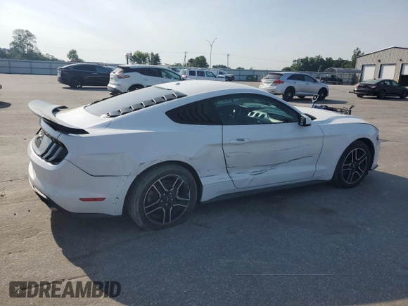 2020 Ford Mustang EcoBoost with VIN 1FA6P8TH5L5137177, listed as a Copart auction lot 57519255 with 82,865 mi miles and Salvage title. Bid and sale history available at DreamBid. Image 3.