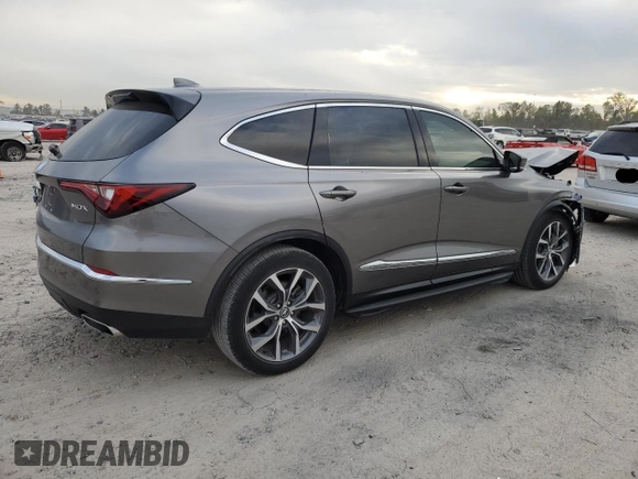 2023 Acura MDX w/Technology Package with VIN 5J8YD9H4XPL004490, listed as a Copart auction lot 83584684 with 25,283 mi miles and Salvage Title. Bid and sale history available at carsss.com. Image 3.