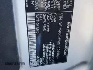 2022 Mercedes-Benz Sprinter Cargo with VIN W1Y40CHY0NT101988, listed as a Copart auction lot 84688584 with 71,888 mi miles and Salvage Title. Bid and sale history available at carsss.com. Image 12.