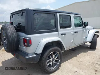 2024 Jeep Wrangler Sport S with VIN 1C4RJXN60RW208013, listed as a IAAI auction lot 42117388 with 34,407 mi miles and . Bid and sale history available at DreamBid. Image 4.