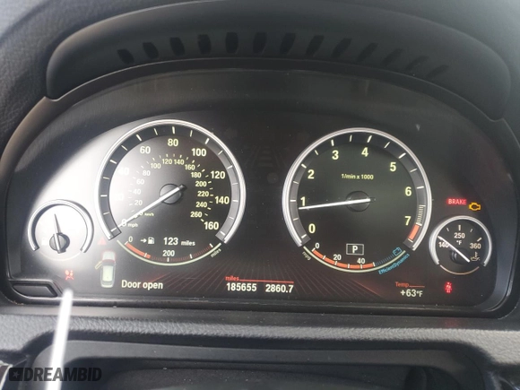 2011 BMW 5 Series Gran Turismo 550i xDrive with VIN WBASP4C5XBC341794, listed as a Copart auction lot 54297095 with 185,655 mi miles and Clean Title. Bid and sale history available at carsss.com. Image 9.