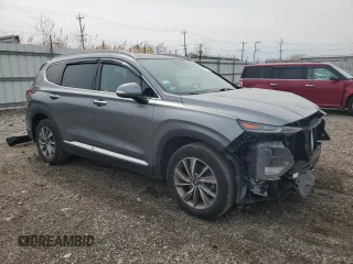 2019 Hyundai Santa Fe Ultimate z VIN 5NMS5CAD7KH001629, wystawiony jako Copart lot #50974415 z przebiegiem 197 585 mil mil oraz Szkoda całkowita • Salvage title. Historia ofert i sprzedaży dostępna na DreamBid. Obrazek 4.