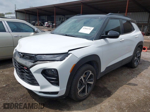 2021 Chevrolet TrailBlazer RS with VIN KL79MUSL3MB091976, listed as a IAAI auction lot 42066244 with 77,511 mi miles and . Bid and sale history available at DreamBid. Image 17.
