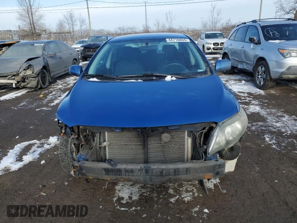 2009 Toyota Corolla with VIN 2T1BU40E29C081148, listed as a Copart auction lot 44716855 with 98,358 mi miles and Salvage Title. Bid and sale history available at carsss.com. Image 5.