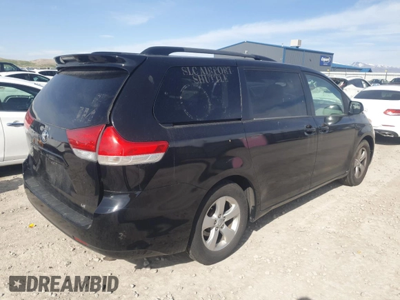 2013 Toyota Sienna LE AAS with VIN 5TDKK3DC6DS296783, listed as a Copart auction lot 52014085 with 0 mi miles and Salvage Title. Bid and sale history available at carsss.com. Image 3.