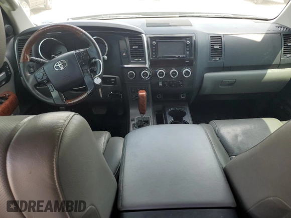 2018 Toyota Sequoia Platinum with VIN 5TDDY5G16JS159903, listed as a Copart auction lot 59853554 with 0 mi miles and Salvage Title. Bid and sale history available at carsss.com. Image 8.