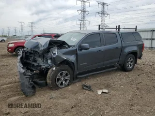 2015 Chevrolet Colorado 4WD Z71 with VIN 1GCGTCE37F1236156, listed as a Copart auction lot 54987475 with 198,656 mi miles and Salvage title. Bid and sale history available at DreamBid. Image 1.
