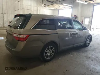 2011 Honda Odyssey EX-L with VIN 5FNRL5H63BB077325, listed as a Copart auction lot 55030675 with 203,062 mi miles and Salvage Title. Bid and sale history available at DreamBid. Image 3.