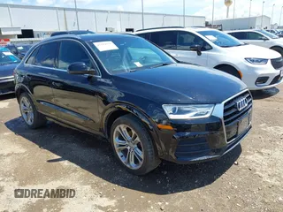2016 Audi Q3 Premium Plus with VIN WA1BFCFS7GR002491, listed as a IAAI auction lot 42184078 with 161,186 mi miles and . Bid and sale history available at DreamBid. Image 1.