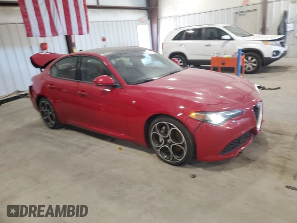 2022 Alfa Romeo Giulia Veloce with VIN ZARFAMBN7N7655042, listed as a Copart auction lot 53232075 with 20,975 mi miles and Salvage title. Bid and sale history available at DreamBid. Image 4.