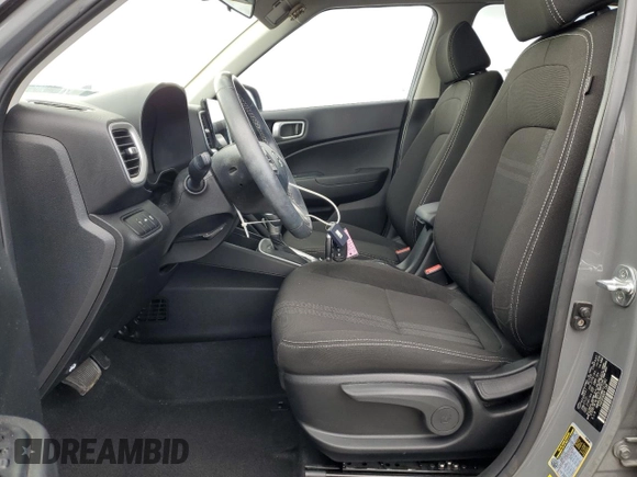 2021 Hyundai Venue SEL with VIN KMHRC8A39MU127362, listed as a Copart auction lot 61791795 with 20,019 mi miles and Salvage title. Bid and sale history available at DreamBid. Image 7.