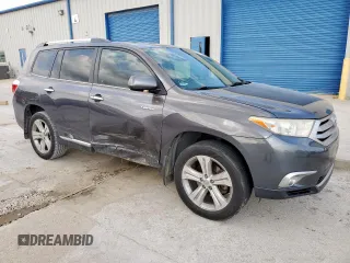 2013 Toyota Highlander Limited with VIN 5TDYK3EH2DS114761, listed as a Copart auction lot 55161005 with 197,675 mi miles and Salvage title. Bid and sale history available at DreamBid. Image 4.