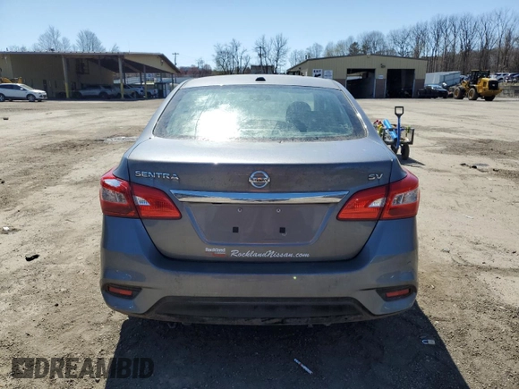 2019 Nissan Sentra SV with VIN 3N1AB7AP1KY398270, listed as a Copart auction lot 52421835 with 9,486 mi miles and Salvage Title. Bid and sale history available at carsss.com. Image 6.