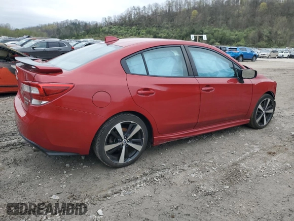 2018 Subaru Impreza Special Sports with VIN 4S3GKAM69J3624408, listed as a Copart auction lot 52558285 with 43,228 mi miles and Salvage title. Bid and sale history available at DreamBid. Image 3.