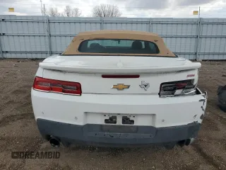 2014 Chevrolet Camaro LT with VIN 2G1FC3D39E9181306, listed as a Copart auction lot 54545255 with 112,057 mi miles and Salvage title. Bid and sale history available at DreamBid. Image 6.
