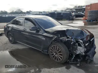 2017 Mercedes-Benz C 43 AMG with VIN 55SWF6EB7HU188565, listed as a Copart auction lot 87072524 with Not Provided miles and Salvage Title. Bid and sale history available at DreamBid. Image 4.