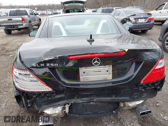 2015 Mercedes-Benz SLK-Class SLK 250 with VIN WDDPK4HA5FF111457, listed as a IAAI auction lot 41816350 with 35,524 mi miles. Bid and sale history available at carsss.com. Image 6.