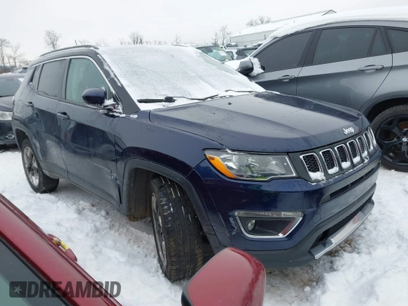2021 Jeep Compass Limited with VIN 3C4NJDCB3MT594308, listed as a IAAI auction lot 41260655 with 79,990 mi miles and . Bid and sale history available at DreamBid. Image 1.