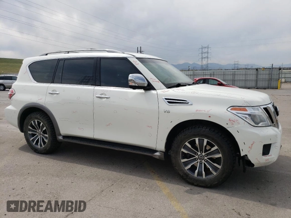 2017 Nissan Armada SV z VIN JN8AY2NC3H9504002, wystawiony jako Copart lot #54326965 z przebiegiem 86 469 mil mil oraz Szkoda całkowita • Salvage title. Historia ofert i sprzedaży dostępna na DreamBid. Obrazek 4.