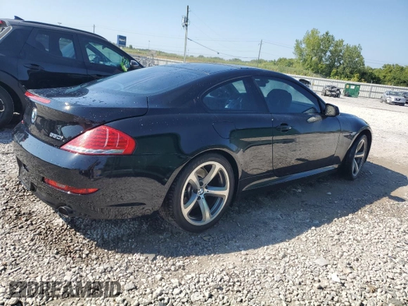 2010 BMW 6 Series 650i with VIN WBAEA5C53ACV93647, listed as a Copart auction lot 66761884 with 114,711 mi miles and Salvage Title. Bid and sale history available at carsss.com. Image 3.