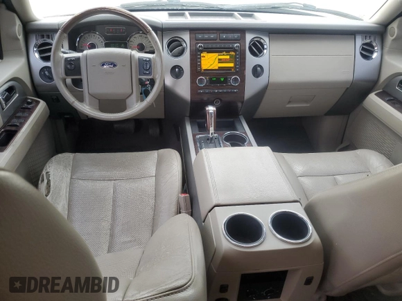 2010 Ford Expedition Max Limited with VIN 1FMJK2A58AEB68702, listed as a Copart auction lot 61085195 with 244,370 mi miles and Salvage title. Bid and sale history available at DreamBid. Image 8.