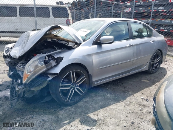 2017 Honda Accord Sedan Sport with VIN 1HGCR2F53HA013608, listed as a IAAI auction lot 41786509 with 85,070 mi miles. Bid and sale history available at carsss.com. Image 2.